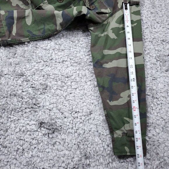 TNA Aritzia Sabinet Relaxed Jacket Camo Camouflage Military Button Front Small - Picture 11 of 11